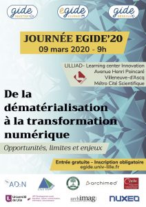 Affiche journée EGIDE'20